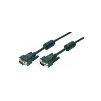 Wentronic Components Handels Goobay - cabo VGA - HD-15 (M) - HD-15 (M) - 15,0 m - parafusos serrilhados - preto (68139)