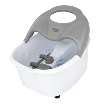 Massajador de pernas Adler AD 2167 com massagem por rolos e vibração, calor, intensidade ajustável, 80 W, cinzento branco