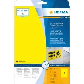 Etiquetas de impressora autoadesivas HERMA Signs 8033