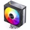 Arrefecedor de CPU Jonsbo CA40 preto ARGB, ventoinha PWM de 120 mm, 225 W TDP, preto