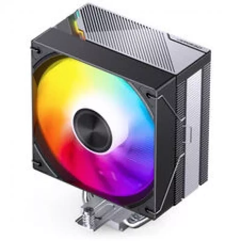 Arrefecedor de CPU Jonsbo CA40 preto ARGB, ventoinha PWM de 120 mm, 225 W TDP, preto