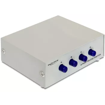 DeLOCK 87589 comutador série manual RS-232 de 4 portas