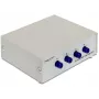 DeLOCK 87589 comutador série manual RS-232 de 4 portas