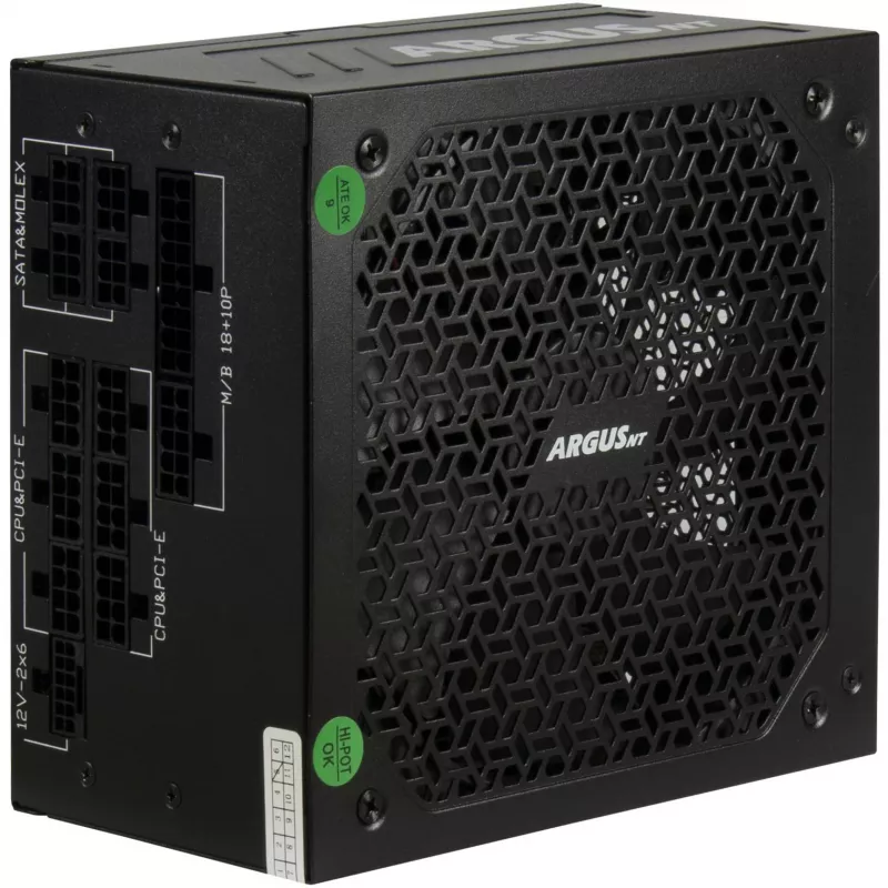 Intertech Inter-Tech ArgusNT HA-1000BA4 1000W 80+Gold ATX3.1 (1000W), fonte de alimentação para PC