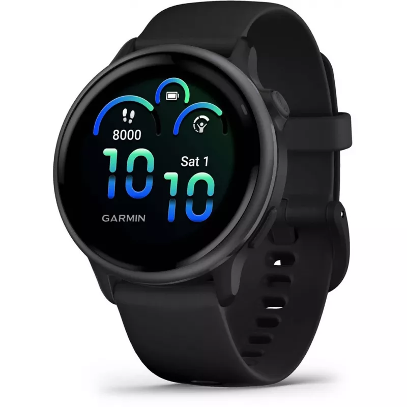 Garmin vívoactive 6 3,05 cm (1,2) AMOLED 42 mm Digital 390 x 390 píxeis Ecrã tátil preto Wi-Fi GPS (satélite)
