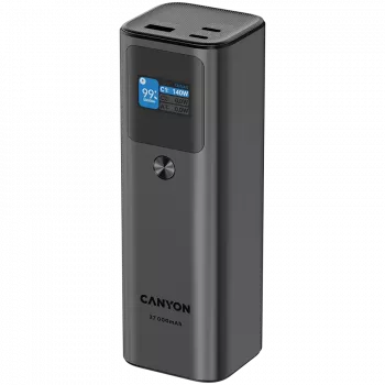 Canyon PB-2010 - Powerbank - Li-Pol - 27.000 mAh - ecrã digital - 2xUSB-C + 1xUSB-A - Power