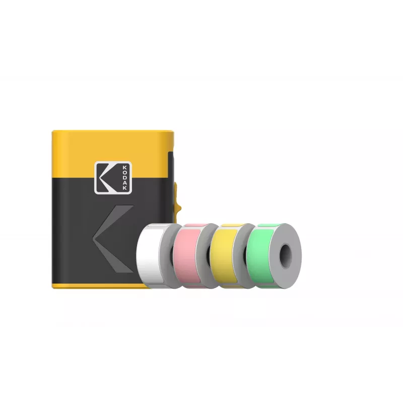 Conjunto de cassetes para impressora de etiquetas Kodak M50 Label Era, cassete de recarga amarela M50Y com 13 rolos de etiquetas