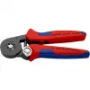 Alicate de cravar autoajustável 97 53 04 SB (vermelho/azul, para terminais de fio)