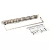 Tripp N254-048-SH-6A 48 portas 1 U montagem em rack patch panel Cat6a STP blindado pass-through - RJ45 Ethernet - TAA - 10 Gigabit Ethernet - RJ-45 - Cat6a - prateado - branco - instalação em rack