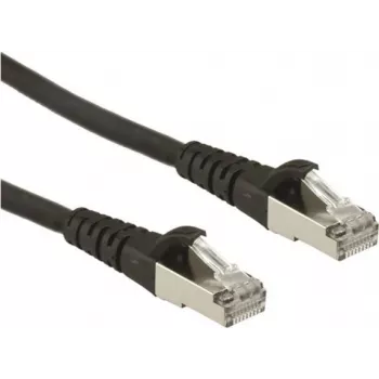 ROLINE - cabo de patch - RJ-45 (M) para RJ-45 (M) - 50 cm - SFTP, PiMF - CAT 6a - preto (21.15.2850)