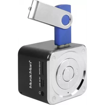 Technaxx Mini Musicman altifalante ativo para USB e SD, a pilhas (3527)