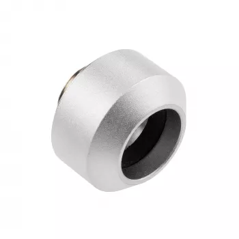 União para tubo rígido 14 mm OPTIMUS — conector metálico para refrigeração líquida/PC, prateado