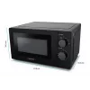 Esperanza ESTOFADO EKO011K micro-ondas solo, de bancada, 20 l, 700 W, 5 níveis de potência, prato rotativo de 24,5 cm, preto