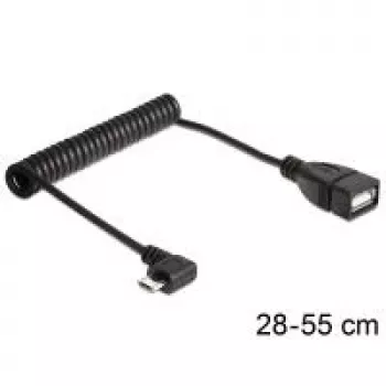 Cabo USB DeLOCK 83354 USB 2.0 0,5 m Micro-USB B USB A preto