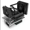 Caixa de bancada Mini Streacom BC1 Mini V2 prateado — estrutura compacta de open-frame