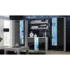 Cama Meble SOHO S7 aparador 120 cm, branco/preto brilhante