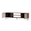 Móvel de TV Cama ALMERA 180,5×42×52,5 cm nogueira/cashmere – superfície em aglomerado, moldura nogueira