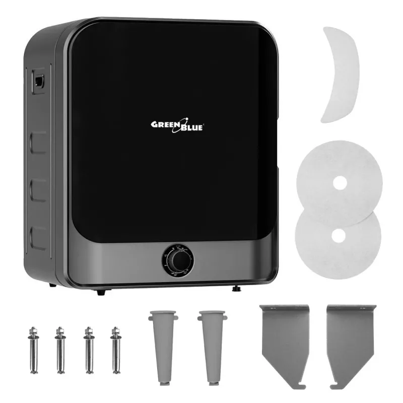 Máquina de secar roupa GreenBlue GB415, secador doméstico compacto, capacidade de 3 kg, 830 W, tambor 260×460 mm, cinzento