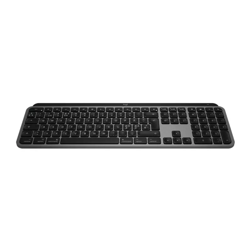 Logitech Master Series MX Keys S para Mac - teclado - tamanho completo - retroiluminado - sem fios - Bluetooth LE - QWERTY - nórdico (dinamarquês/finlandês/norueguês/sueco) (920-011633)