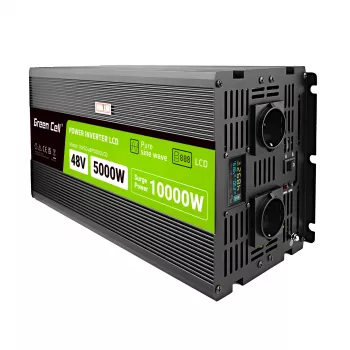 Inversor LCD 48V 5000W/10000W onda sinusoidal pura com visor