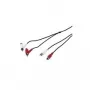 Cabo de ligação Wentronic Goobay RCA, 1,5 m – 2 fichas RCA > 2 fichas/conector fêmea RCA (50214)