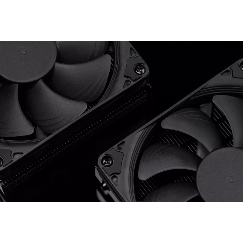 Dissipador de CPU Noctua NH-L9i chromax.preto, ventoinha low-profile de 92 mm, suporte para LGA1151/LGA115x/AM4, 37 mm de altura, dissipador 95x95 mm