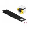 Fita de velcro heavy-duty DeLOCK 508x50mm preta 5 unid.