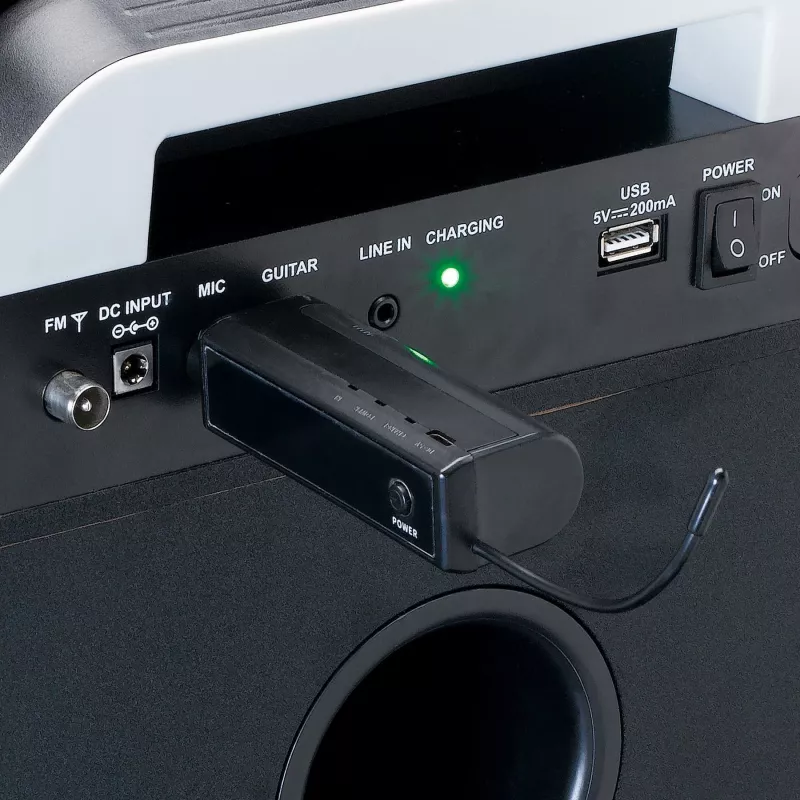 Microfone de palco Lenco MCW-020BK