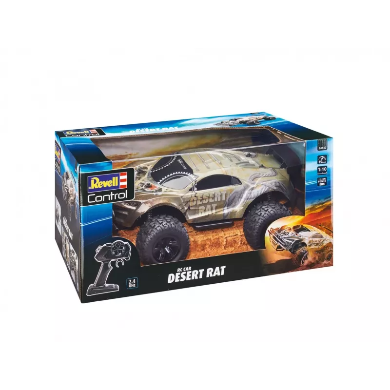 Carro RC REVELL Desert Rat (Modelo 24442) – veículo todo-o-terreno telecomandado cinzento-preto