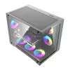 Caixa de computador DarkFlash B275 PRO (preta) com 6 ventoinhas pré-instaladas