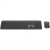 Logitech Signature schlank Combo MK950 - Conjunto de teclado e rato - 100% - Tamanho completo - Sem fios - Bluetooth 5,1 LE - AZERTY - Francês - Graphite (920-012485)