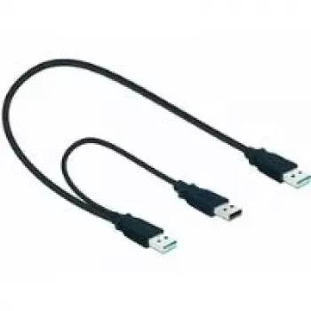 Cabo USB DeLOCK 82908 USB 3.2 Gen 1 0,6 m 2x USB A macho preto
