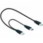 Cabo USB DeLOCK 82908 USB 3.2 Gen 1 0,6 m 2x USB A macho preto