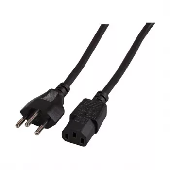 EFB-Elektronik Cabo de alimentação tipo suíço 12 - C13 180°, preto, 2,0 m, 3 x 0,75 mm² Fabricante: EFB Elektronik (EK537.2V3)