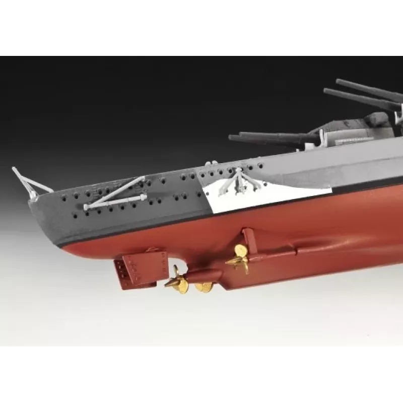 Maquete de navio de guerra Revell Bismarck 1:700