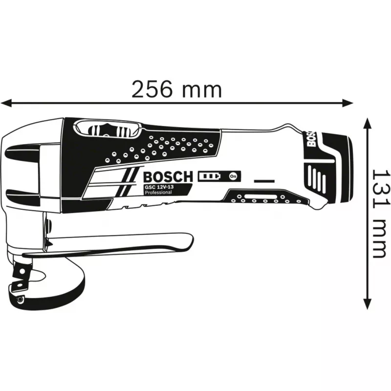 Bosch GSC 12V-13 PROFESSIONAL tesoura para chapa a bateria 3600 cpm