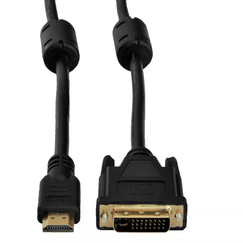 Cabo HDMI para DVI-D Akyga AK-AV-11 (24+1), 1,8 m, preto