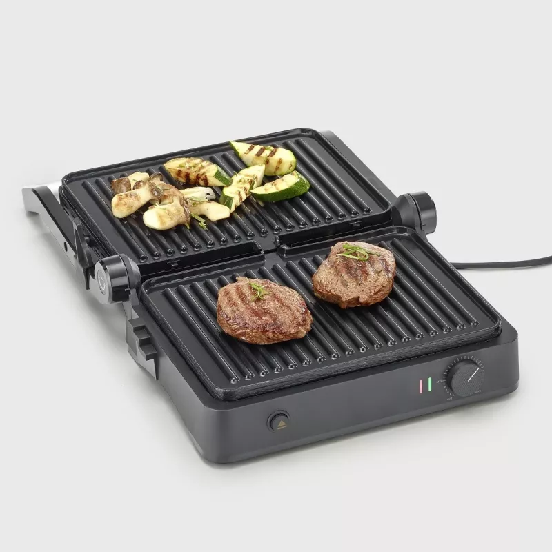 Grelhador de contacto Severin KG 2398 preto branco 1800W 300x220mm