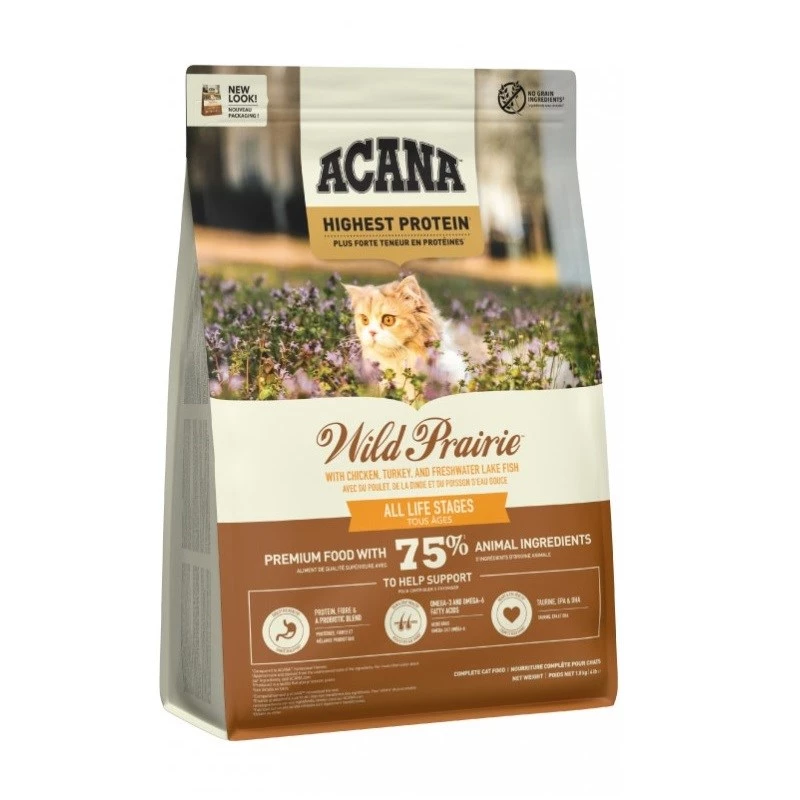ACANA Wild Prairie Cat - ração seca para gatos - 1,8kg