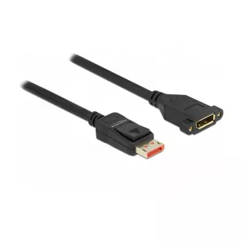 Cabo de extensão DisplayPort para montagem em painel DeLOCK 87098 8K 60 Hz 3 m