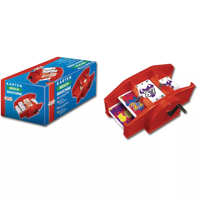 Máquina de baralhar cartas (vermelho)