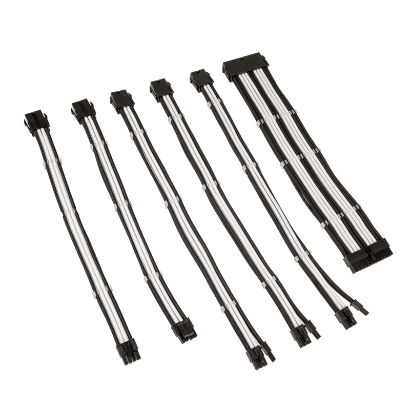 Conjunto de cabos modulares Kolink Core Adept para fontes de alimentação (preto/branco)