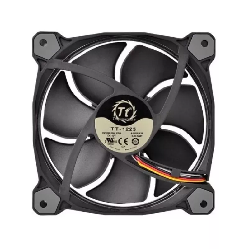 Thermaltake Riing 14 LED 256 Color CL-F043-PL14SW-B ventoinhas para caixa 140 mm, pack de 3, 600–1400 rpm, 4 pinos