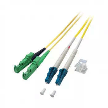 Cabo de ligação de fibra ótica EFB Elektronik [1x ficha E2000®/APC 8° - 1x ficha LC] 9/125µ monomodo OS2 2 m EFB Elektronik (O0937.2)