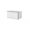 Conjunto de móveis de sala Cama ROCO 4 (RO1+2xRO3+2xRO4) branco/preto/branco