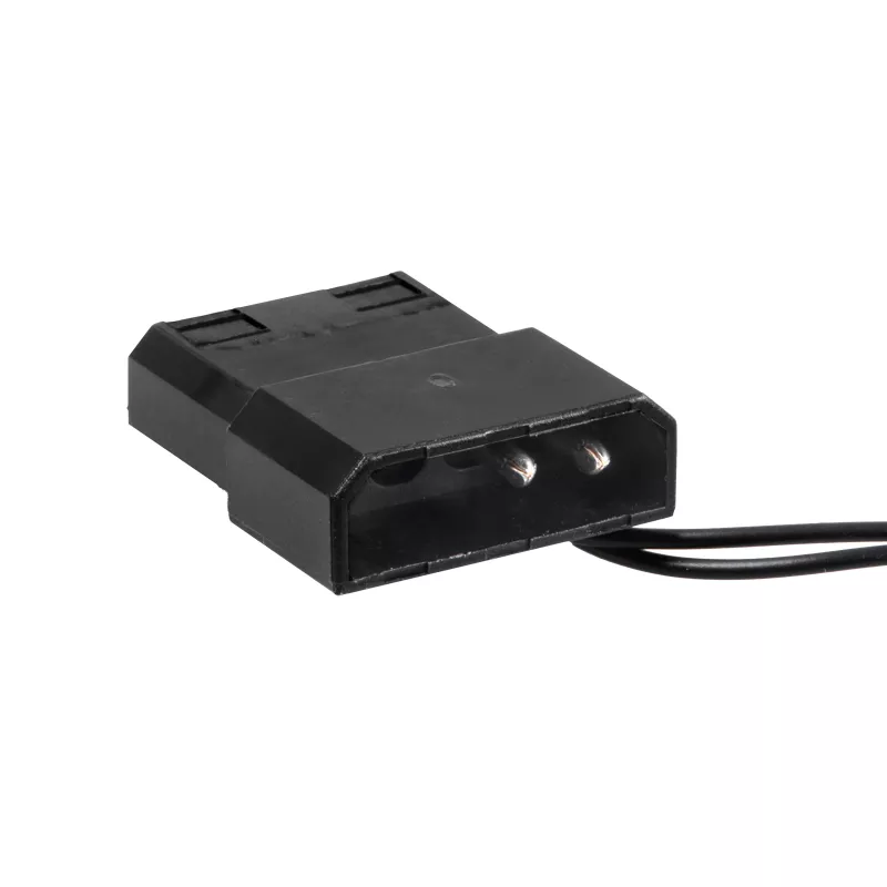 Akyga AW-8A-BK Ventoinha para caixa de 80 mm, 2000 rpm, 37 m³/h, 25 dB, 3 pinos com adaptador Molex, preto