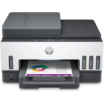 HP Smart Tank 7605 Impressora multifunções a cores sem fios, impressão frente e verso; copiadora, scanner