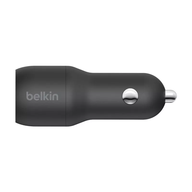 Carregador de Automóvel Dual-USB-A 12W x2 Preto