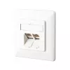 METZ CONNECT BTR IT CONNECT E-DAT C6 8/8(8) UP Cat.6 - Tomada de ligação, encastrar - RJ-45 X 2 - Branco puro, RAL 9010 (1307381002-I)