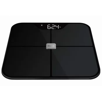 Balança de gordura corporal iHEALTH Nexus Pro HS2SPRO — sem fios, peso máx. 181 kg, medição de IMC, preta